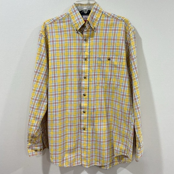 Wrangler Other - Wrangler George Strait Collection Button Up Shirt Men's Small Plaid Western